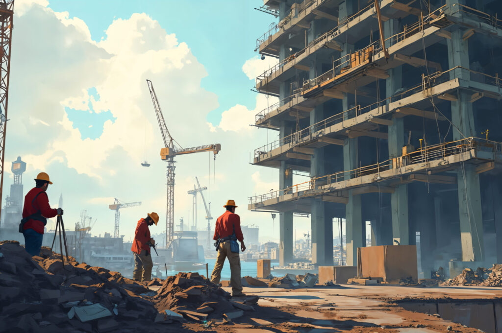 illustration construction site